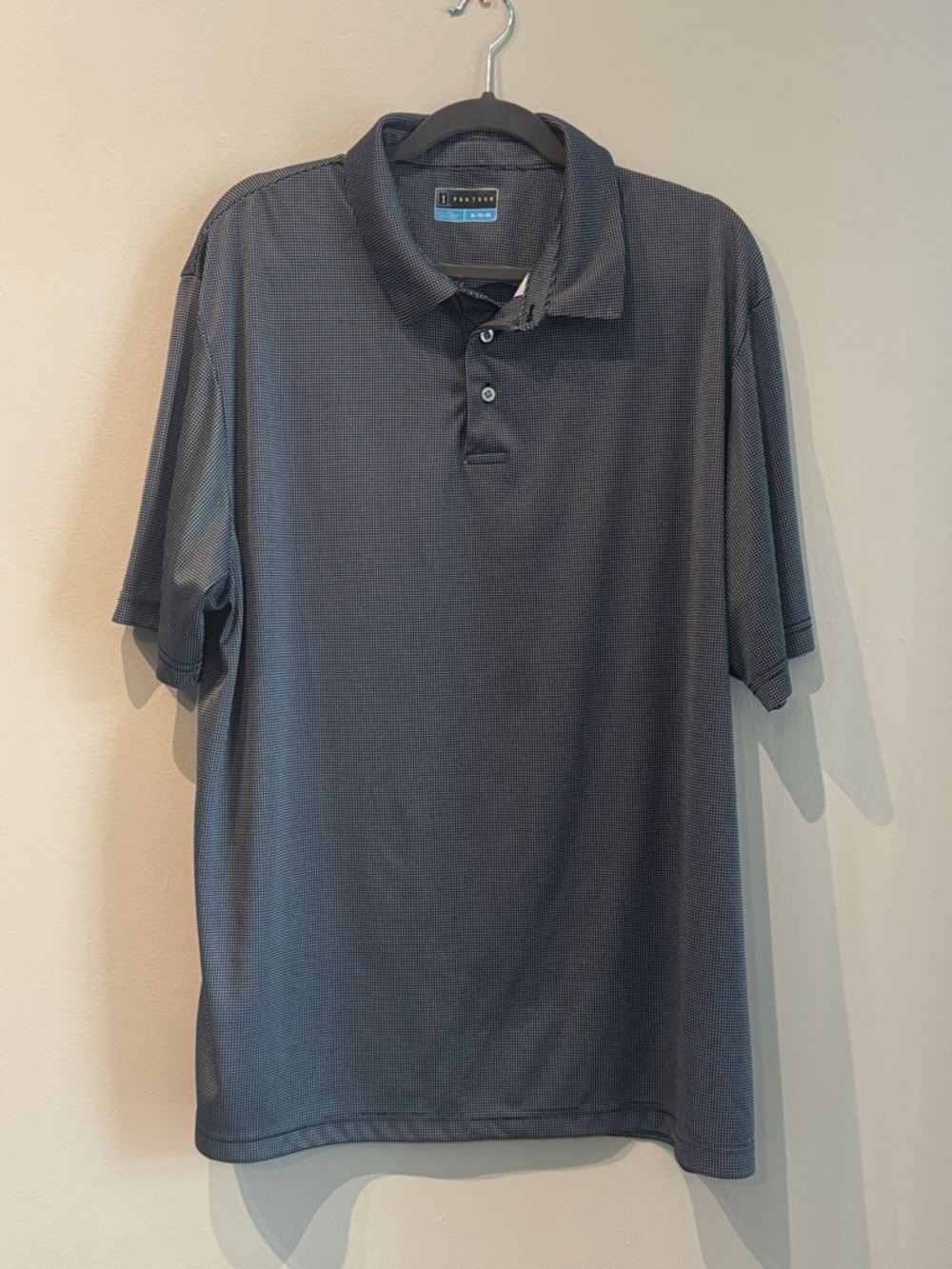PGA Tour Men’s Charcoal Short Sleeve Polo